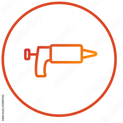 Caulking Gun Icon Style