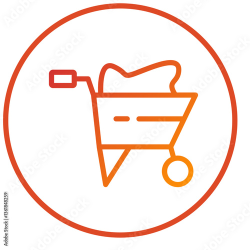 Wheelbarrow Icon Style