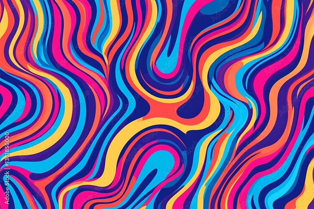 Abstract Geometric Wavy Background. Cool Acid Lines Optical Illusion Art Vector Design. Groovy Trippy Hippy Pattern. Psychedelic Y2k Texture Abstract Geometric Wavy Background. Cool Acid Lines Optical Illusion Art Vector Design. Groovy Trippy Hippy Pattern. Psychedelic Y2k Texture