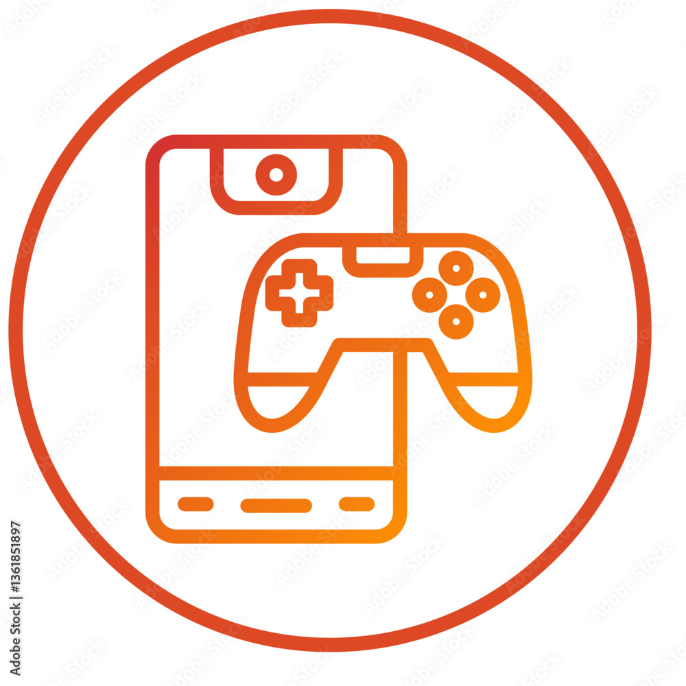 Smartphone Game Icon Style Smartphone Game Icon Style