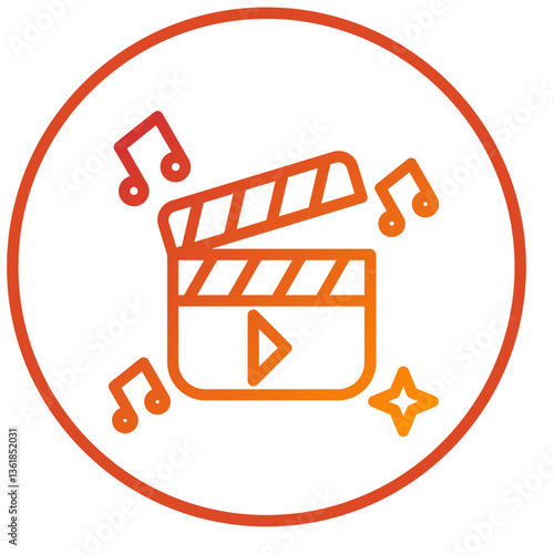 Clapperboard Icon Style