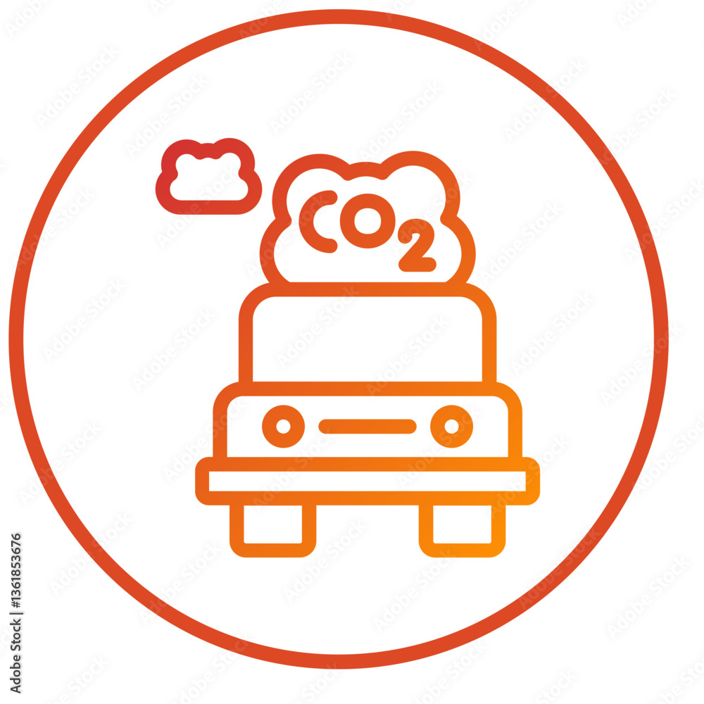 Low Emission Icon Style Low Emission Icon Style