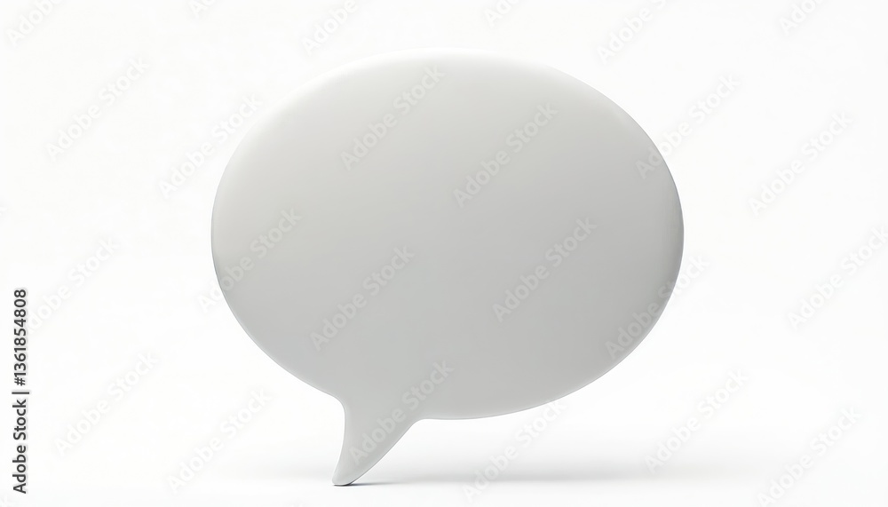 Isolated white speech bubble with copy space. Dialogue, communication, chat, messaging concept. Empty blank balloon shape for text, idea, thinking, comment, talk. Isolated white speech bubble with copy space. Dialogue, communication, chat, messaging concept. Empty blank balloon shape for text, idea, thinking, comment, talk.