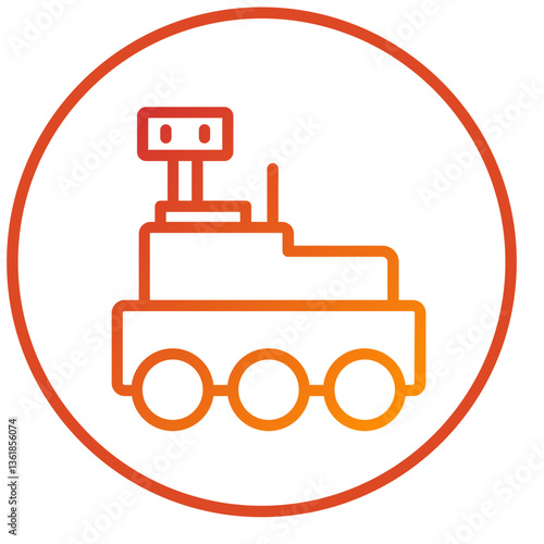 Mars Rover Icon Style
