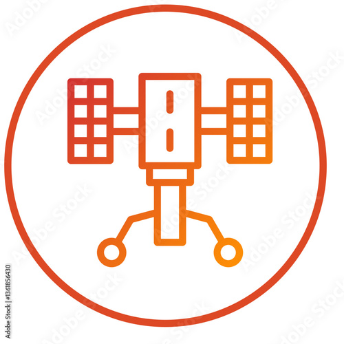 Hubble Telescope Icon Style