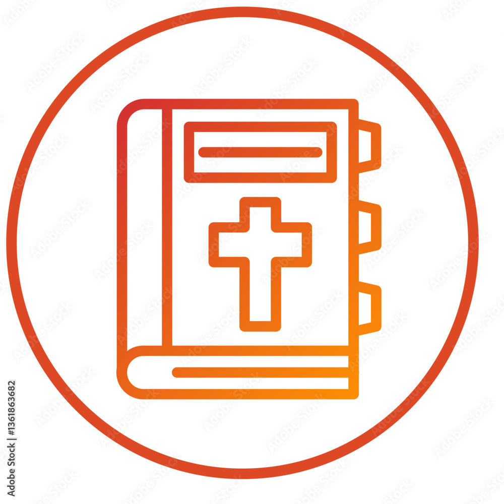 Fototapeta premium Bible Icon Style