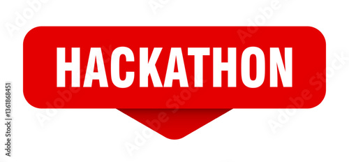 hackathon sticker. hackathon sign on transparent background