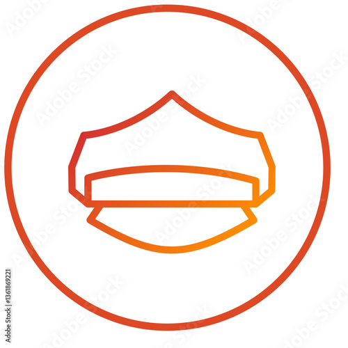 Police Hat Icon Style