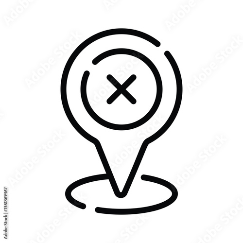 Get this amazing icon of location marker in modern design style