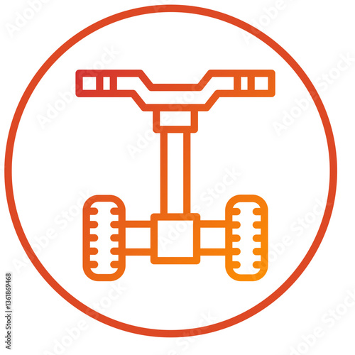 Police Segway Icon Style
