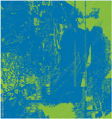 Fond Abstrait Arrière-plan Effets Texture Lignes Vecteur Couleur Bleu et Vert