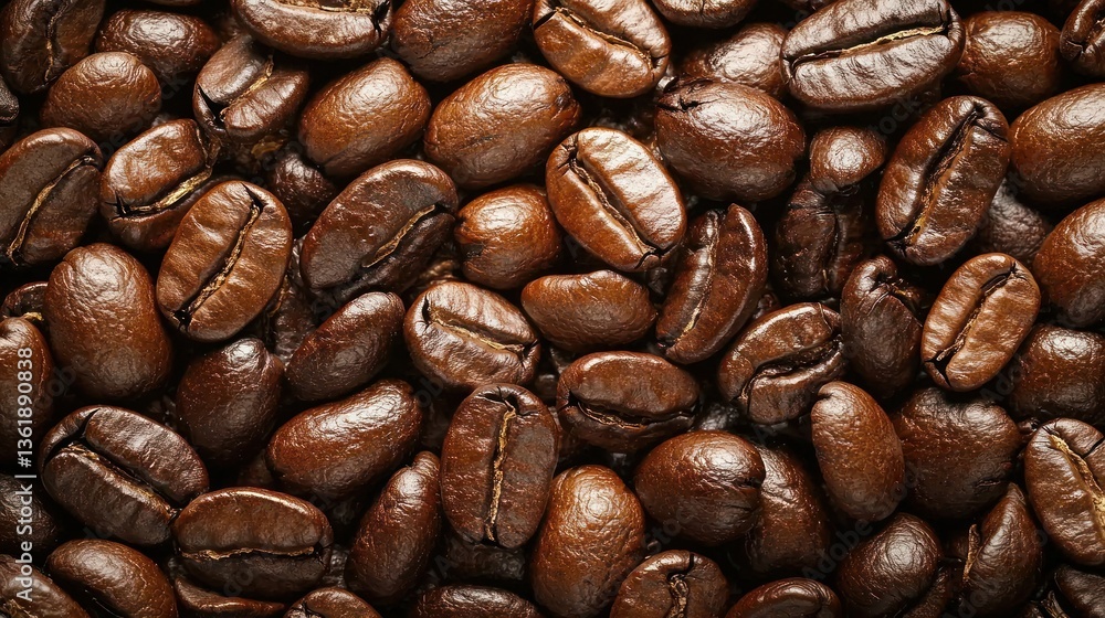 Obraz premium Roasted coffee beans close-up