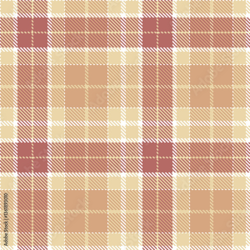Modern Seamless Tartan in Vivid White tones Textile Design Variant 2339
