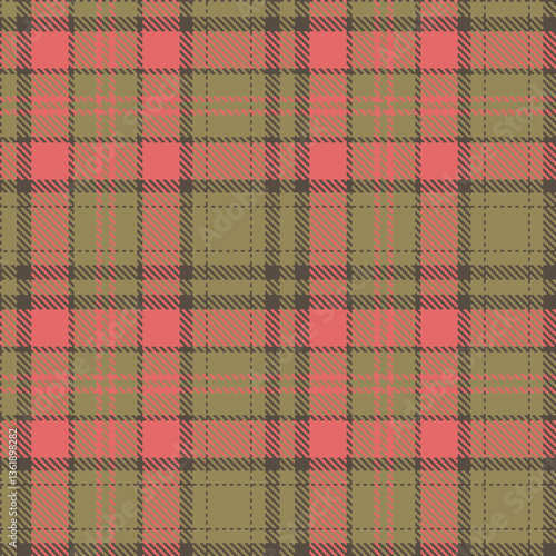 Modern Vivid Charcoal Grey Seamless Tartan Textile Design Variant 2387