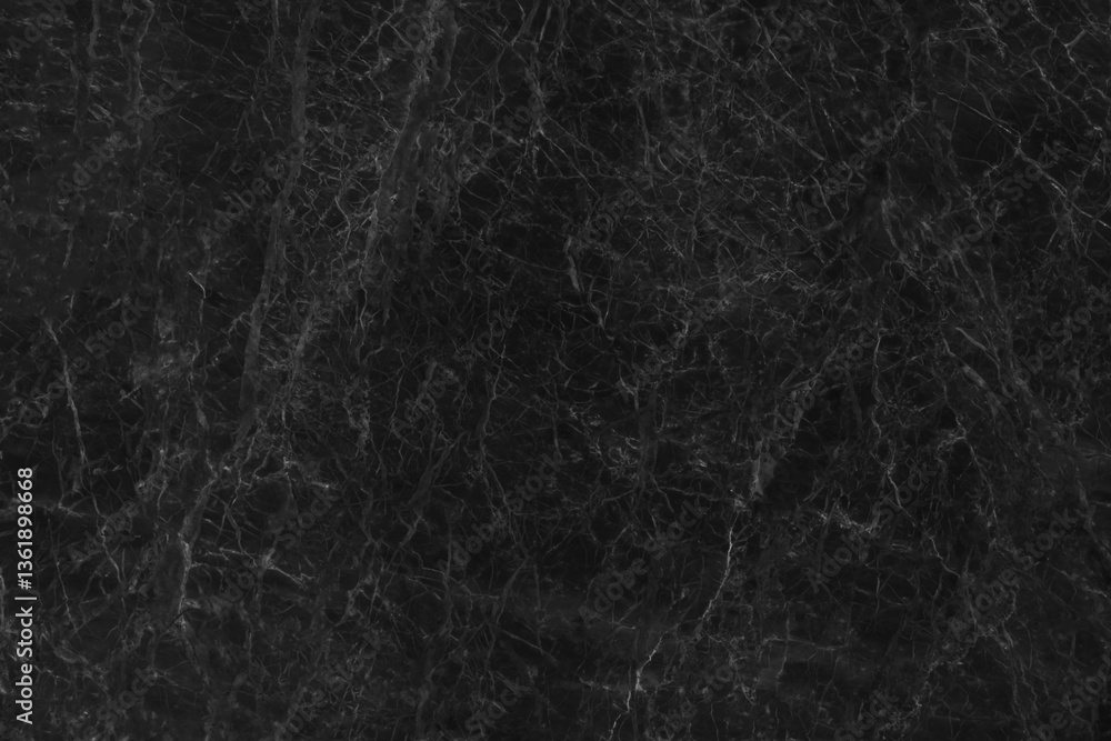 Black marble background and texture, horizontal shape
