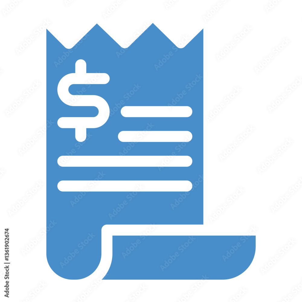 Invoice Vector Icon Design Illustration