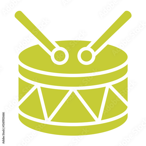 Drum Vector Icon Design Illustration