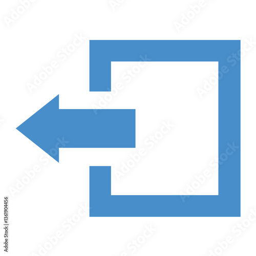 Log out Vector Icon Design Illustration