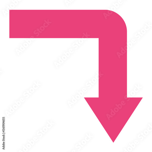 Turn Down Vector Icon Design Illustration