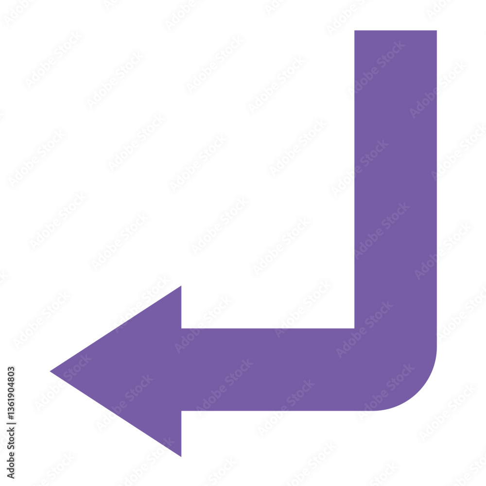Down left Vector Icon Design Illustration