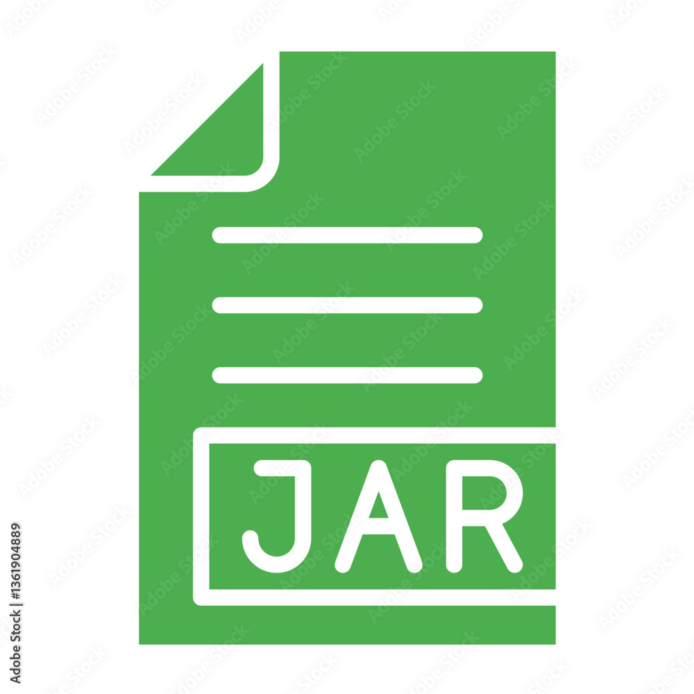 Fototapeta premium JAR Vector Icon Design Illustration