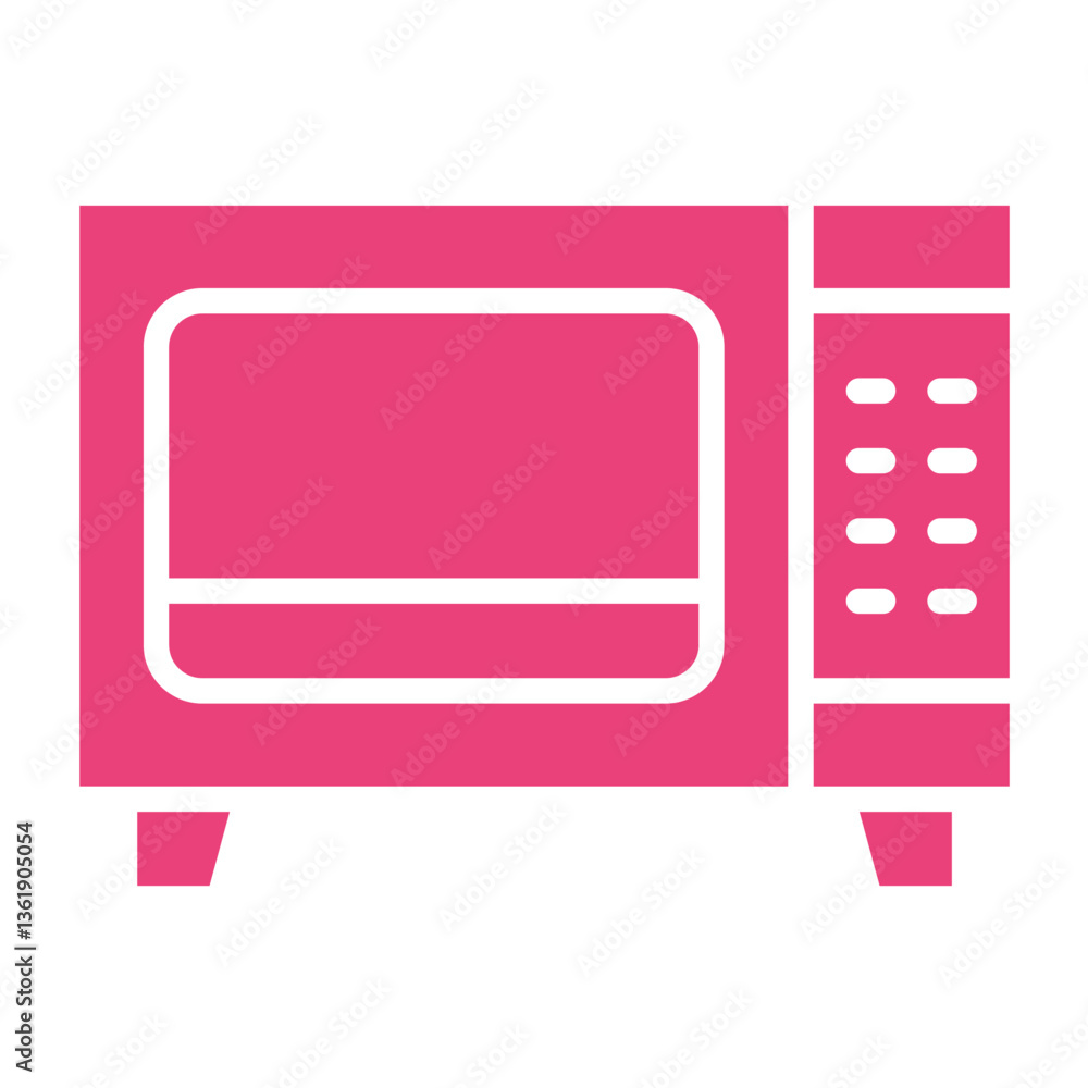 Microwave Vector Icon Design Illustration Microwave Vector Icon Design Illustration