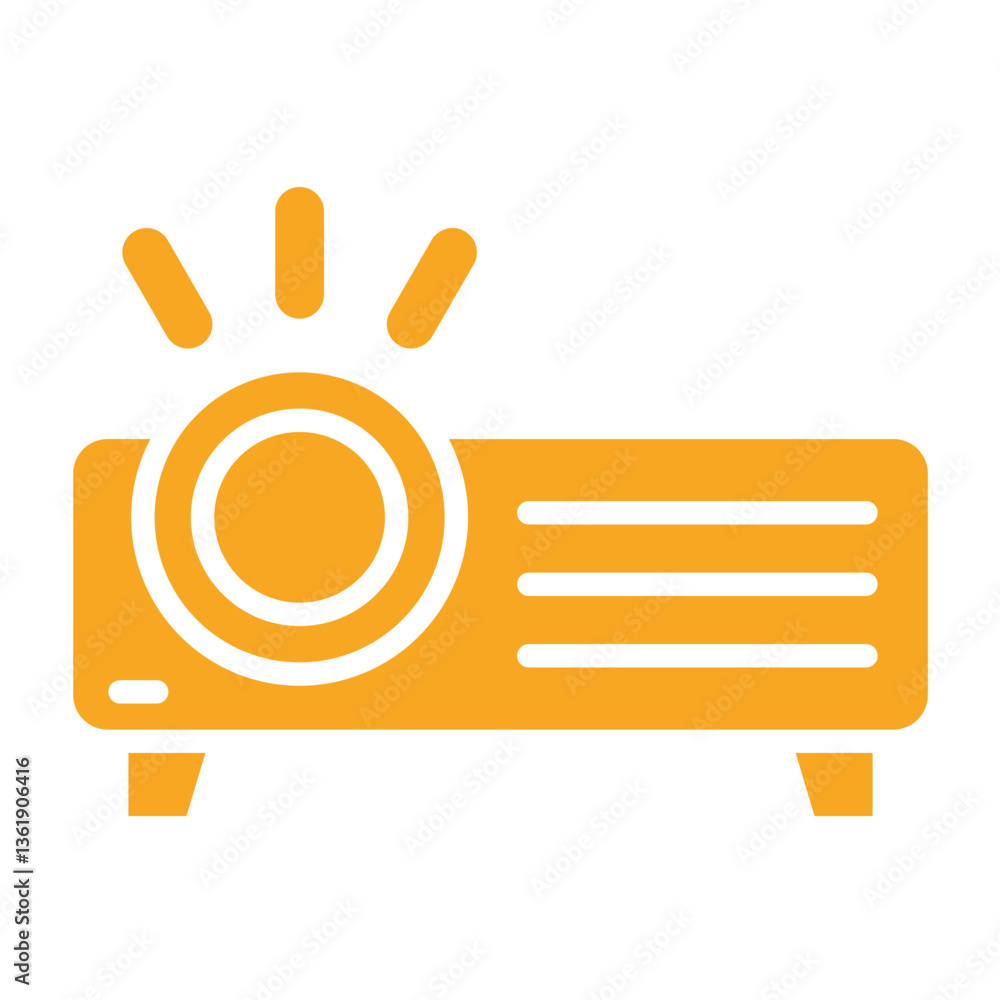 Projector Vector Icon Design Illustration Projector Vector Icon Design Illustration