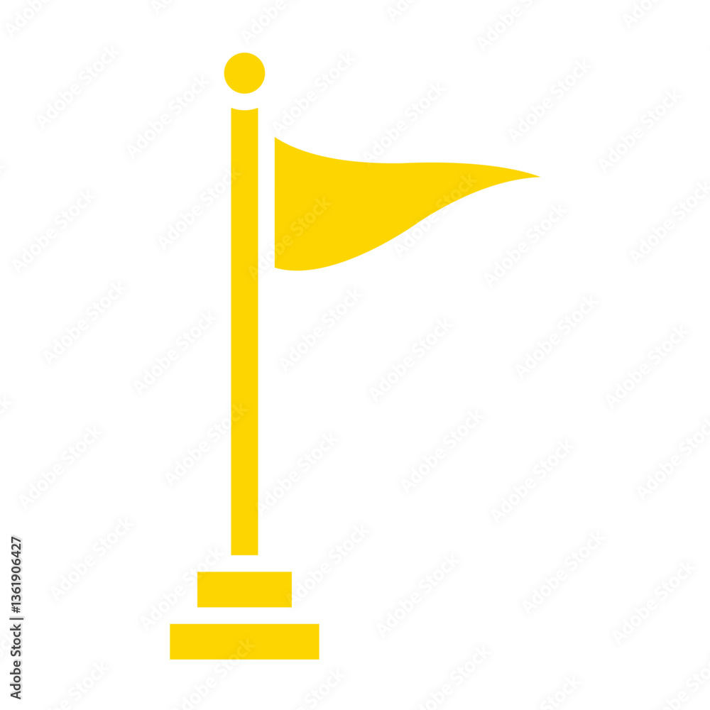 Flag Vector Icon Design Illustration