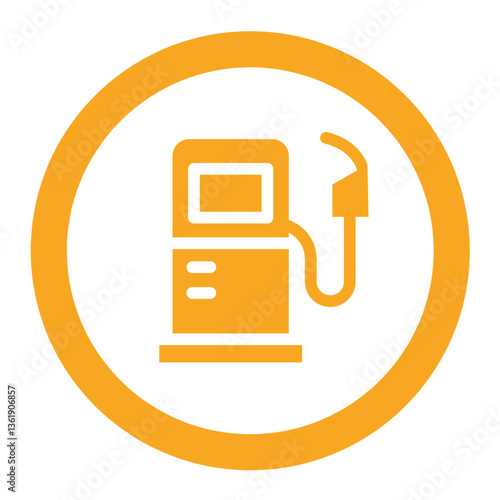 Gas station Vector Icon Design Illustration