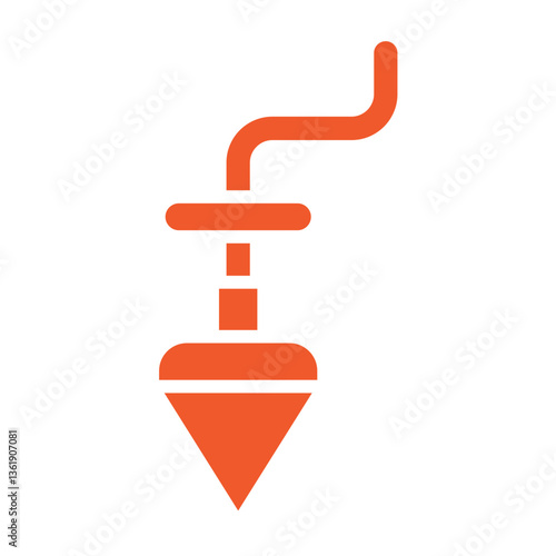 Plumb bob Vector Icon Design Illustration