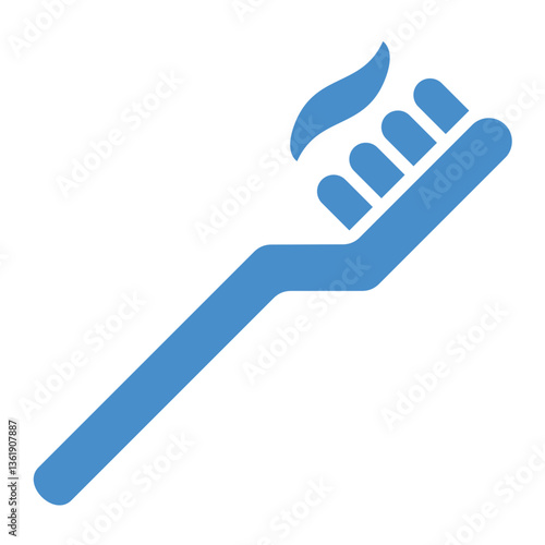 Toothbrush Vector Icon Design Illustration