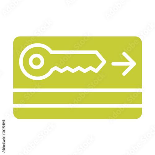 Key card Vector Icon Design Illustration