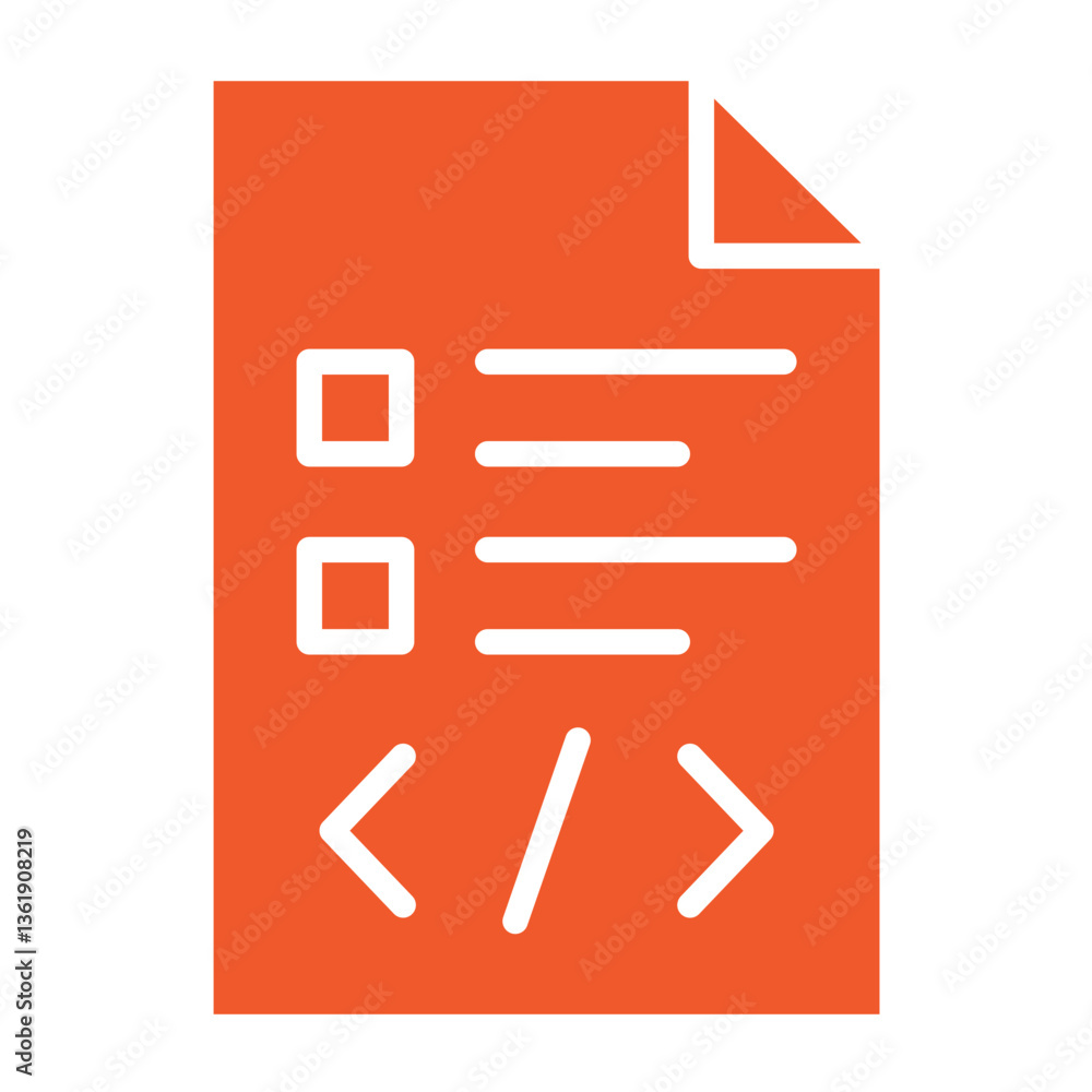 Script Vector Icon Design Illustration Script Vector Icon Design Illustration