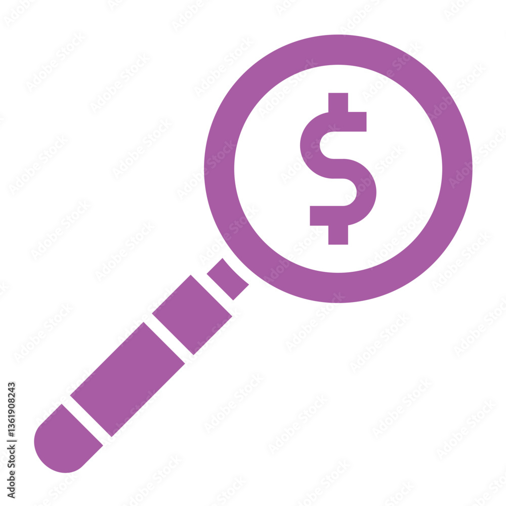 Magnifying Vector Icon Design Illustration Magnifying Vector Icon Design Illustration