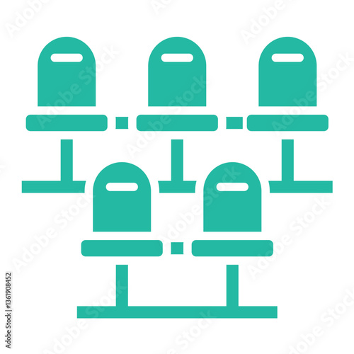 Waiting room Vector Icon Design Illustration