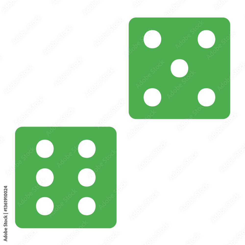 Dice Vector Icon Design Illustration Dice Vector Icon Design Illustration