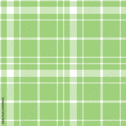 Modern Vivid White Seamless Tartan Textile Design Variant 2455