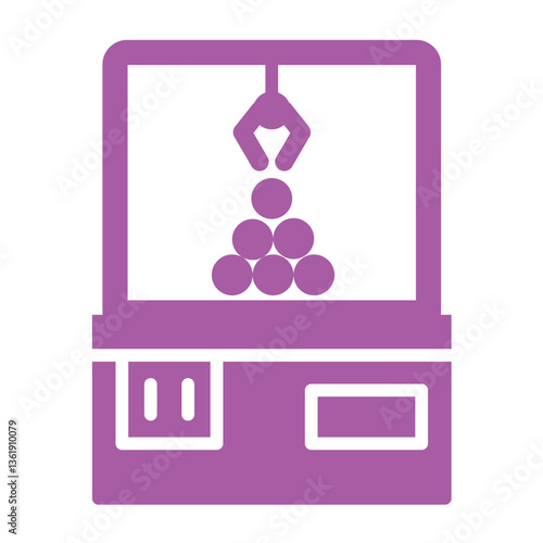 Crane machine Vector Icon Design Illustration