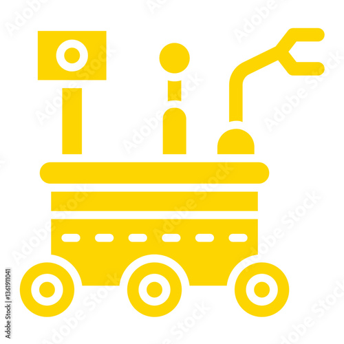 Mars rover Vector Icon Design Illustration