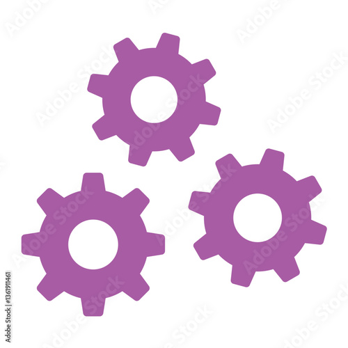 Gears Vector Icon Design Illustration