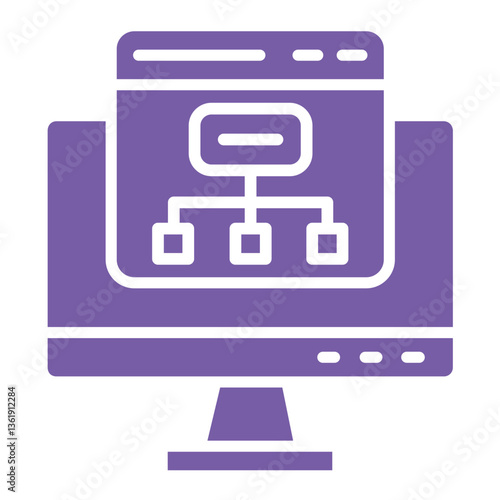 Sitemap Vector Icon Design Illustration