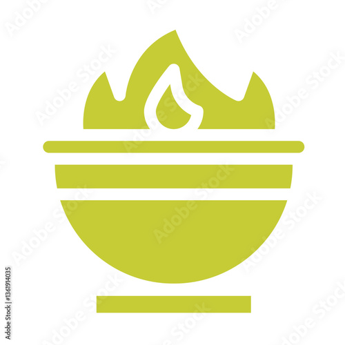 Cauldron Vector Icon Design Illustration
