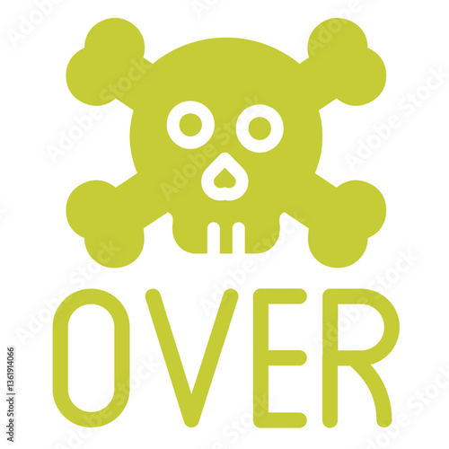 Game over Vector Icon Design Illustration