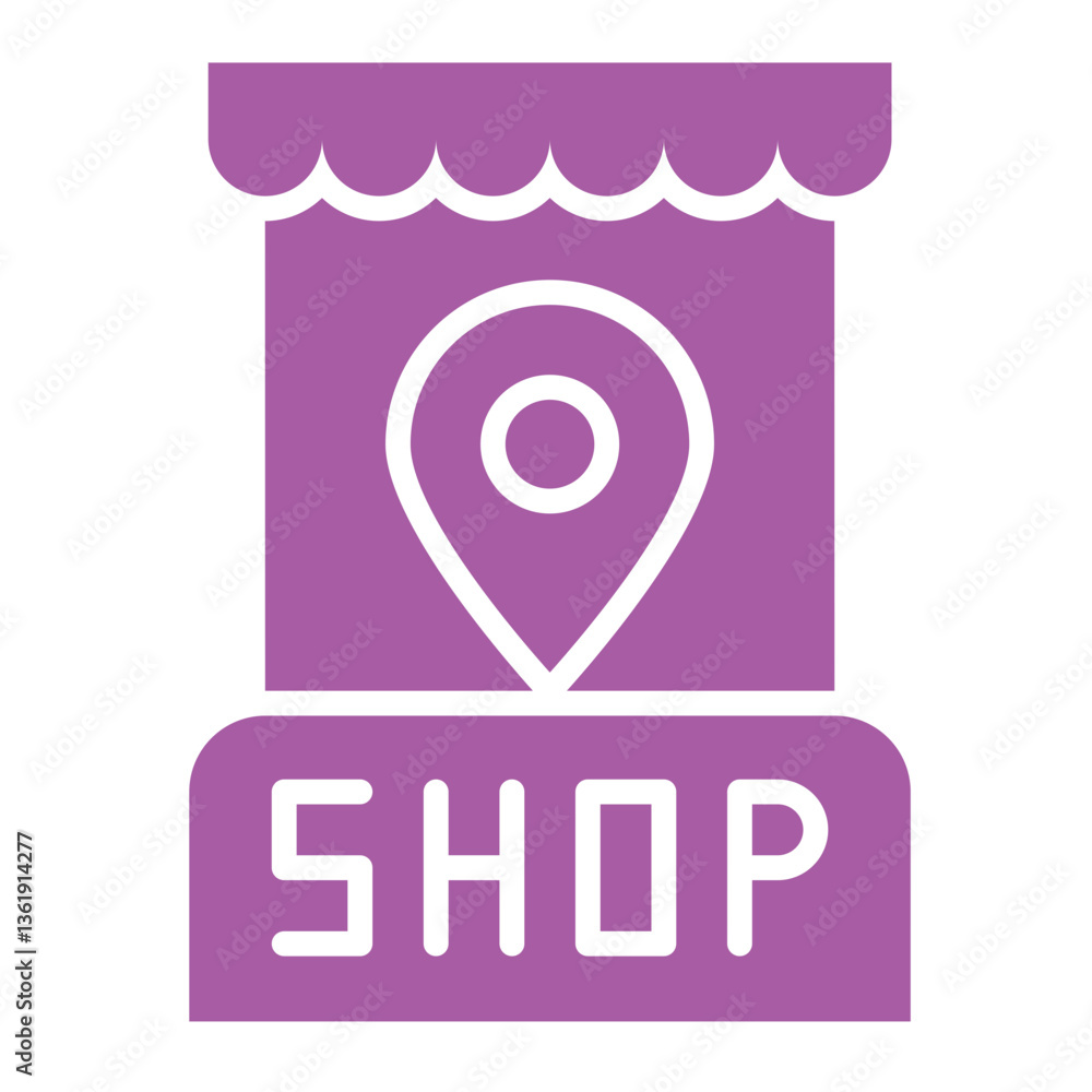 Obraz premium Location Vector Icon Design Illustration