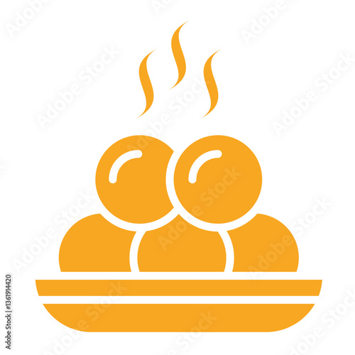 Meat ball Vector Icon Design Illustration