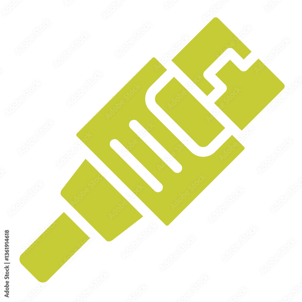 Usb cable Vector Icon Design Illustration Usb cable Vector Icon Design Illustration
