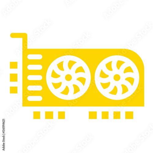 Graphic card Vector Icon Design Illustration