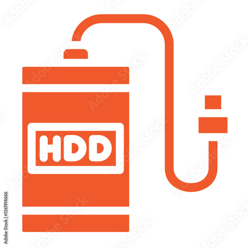 External hard drive Vector Icon Design Illustration