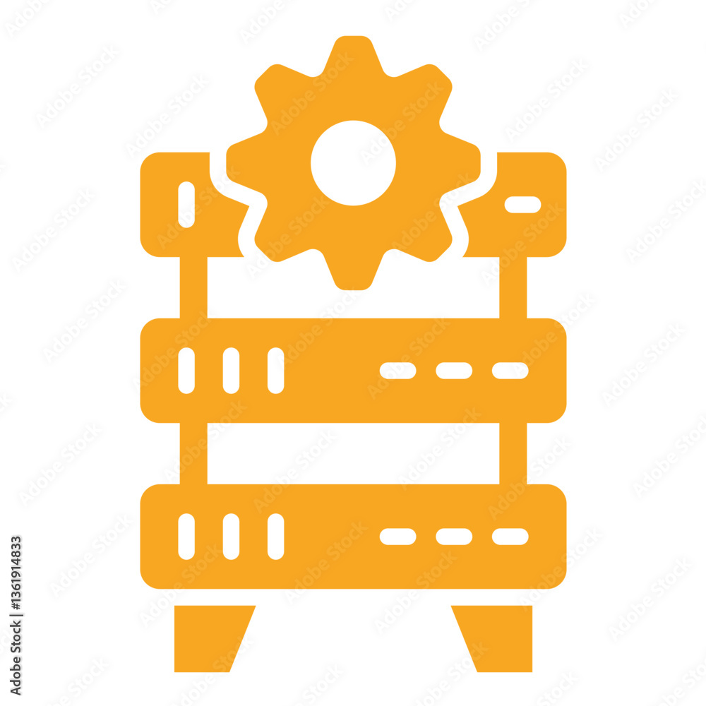 Server Traffic Vector Icon Design Illustration Server Traffic Vector Icon Design Illustration