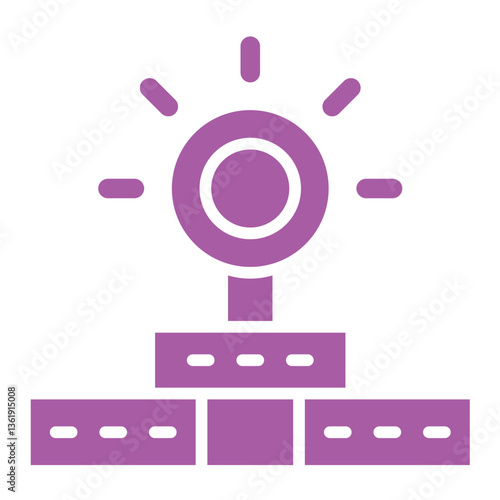 Head Mirror Vector Icon Design Illustration